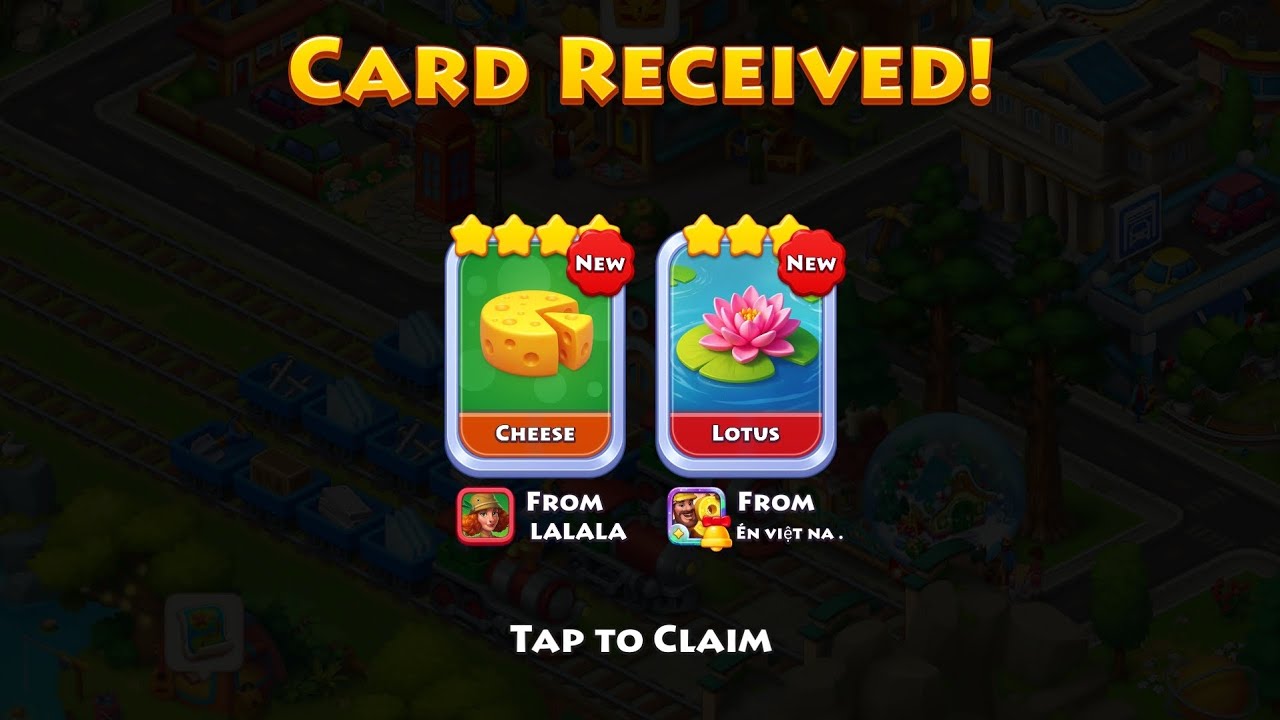 Received Card by changing my name. Slow day of patiently waiting. My town needs to grow, somehow.