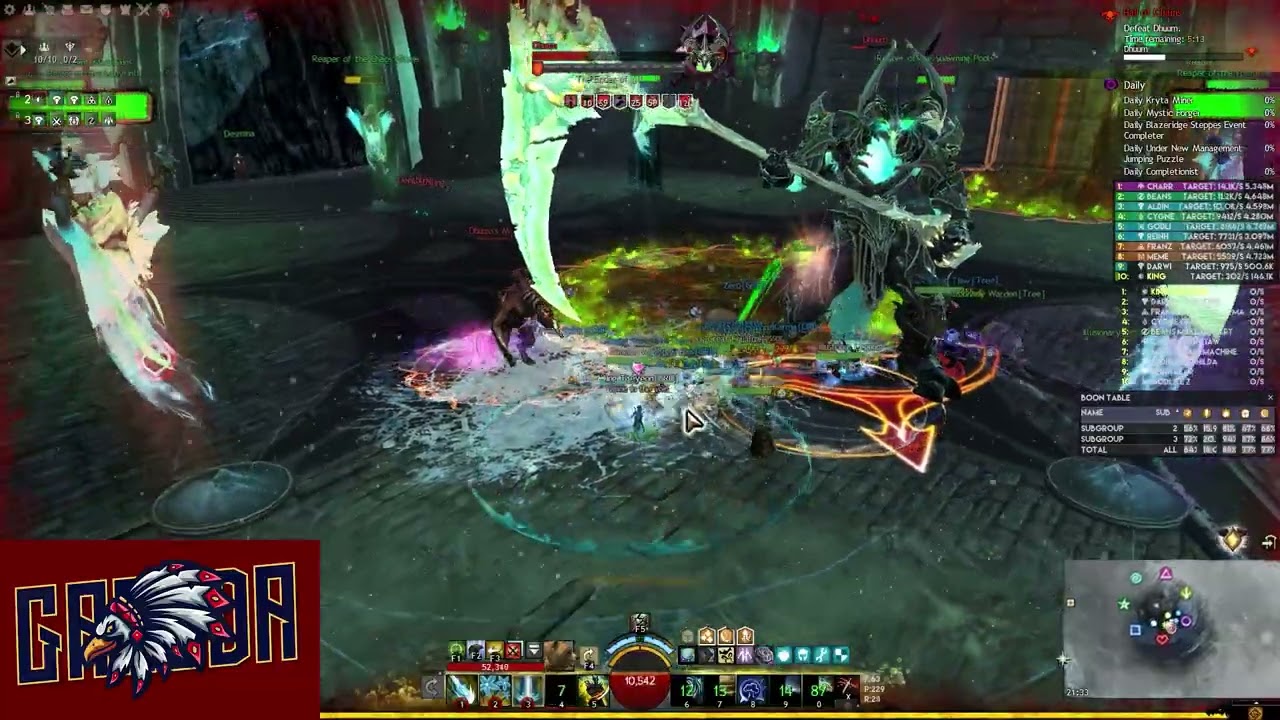 Guild Wars 2 - [GRD] Hall of Chains: Dhuum - Druid Kite
