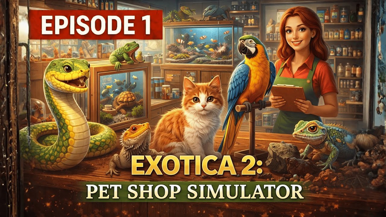 Exotica 2: Pet Shop Simulator – Episode 1 | Opening A Pet Store!