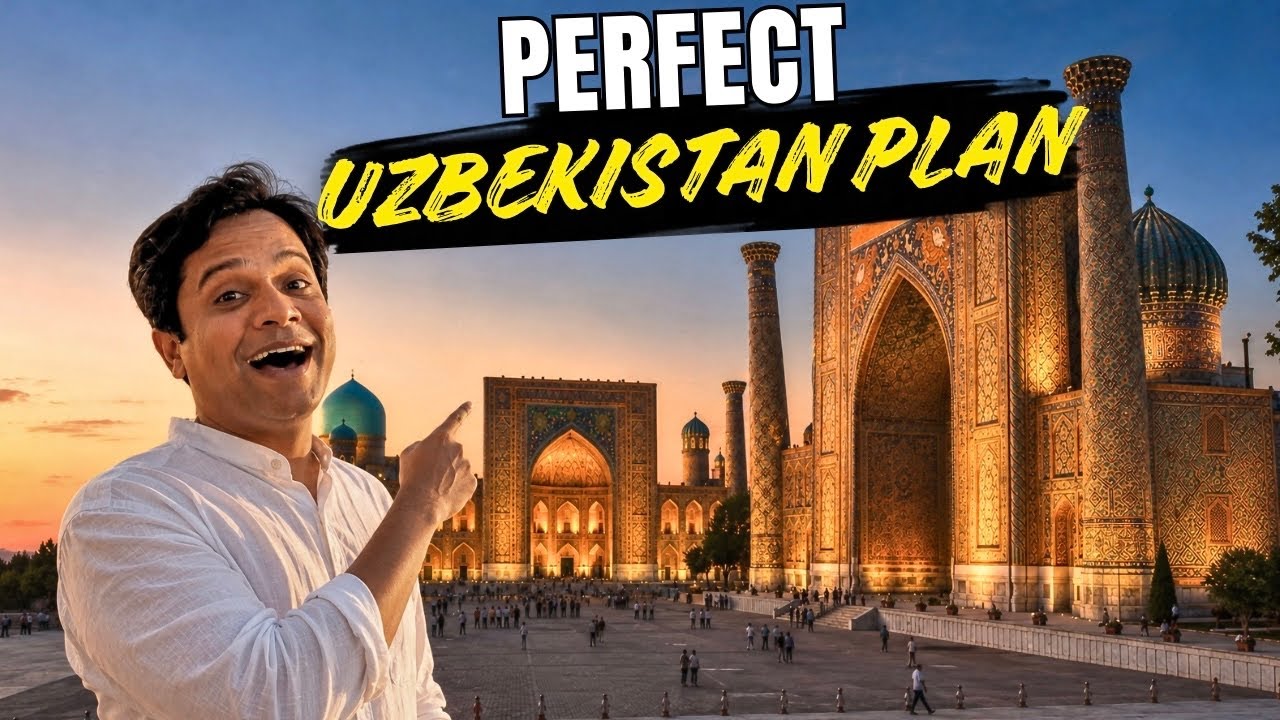 Uzbekistan Tour Guide 2026 | India to Uzbekistan Trip ₹65,000 - Visa, Budget & Itinerary
