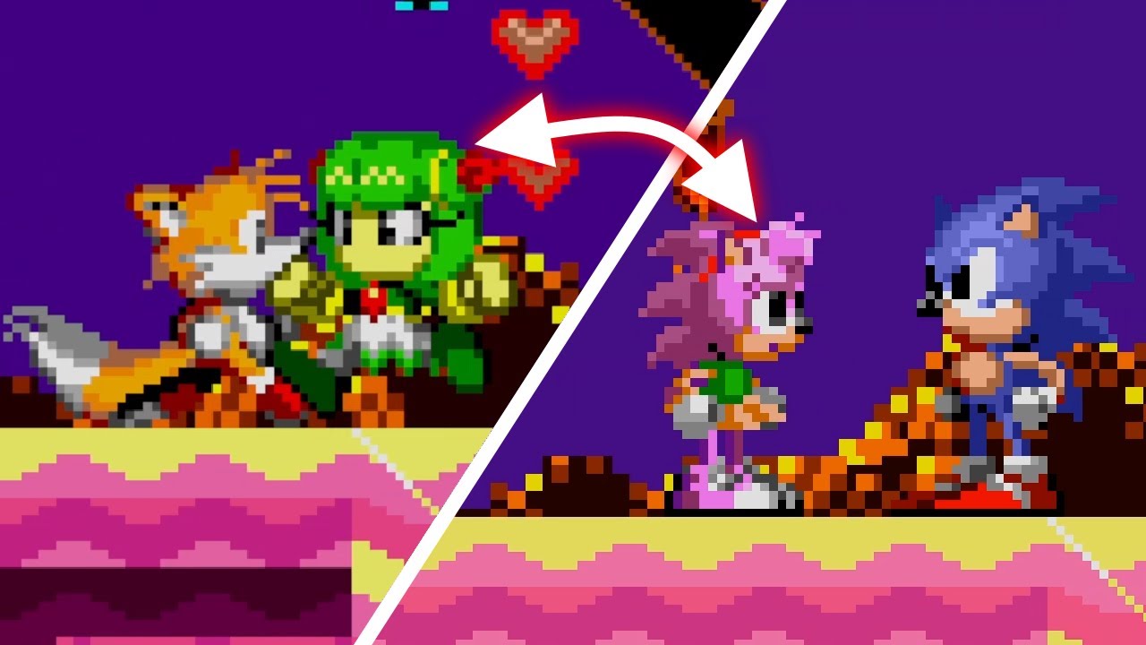 Tails meets Cosmo in Sonic CD ~ Sonic CD mods ~ Gameplay