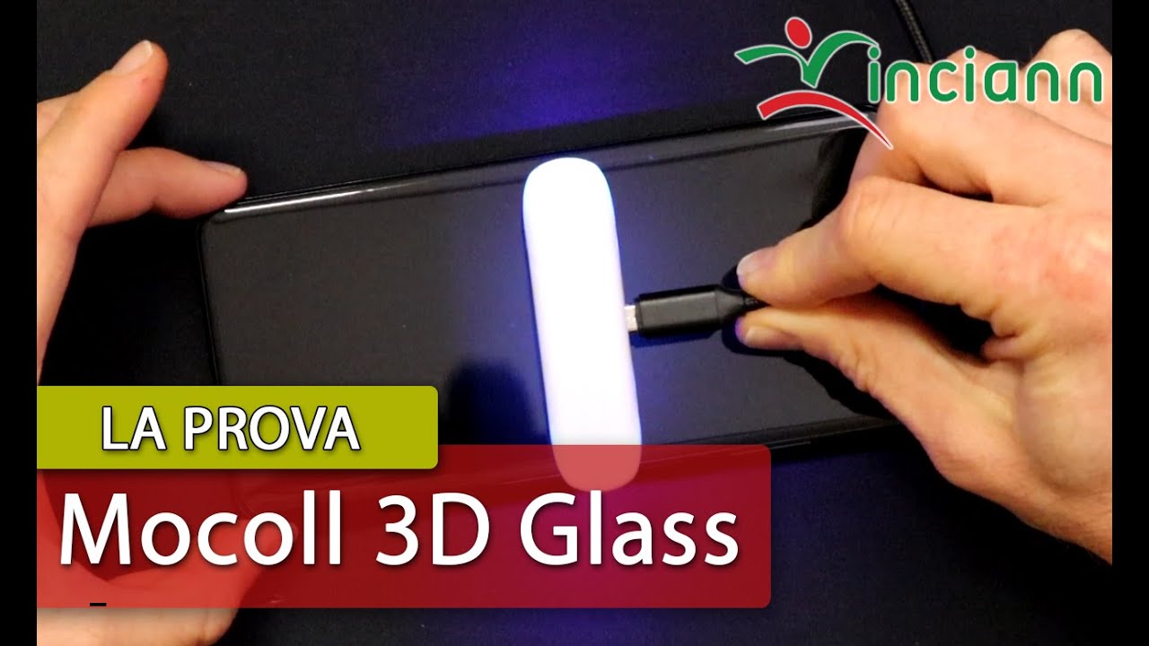 Installare protezione vetro Mocoll 3D curvo con colla Liquida e luce UV su Samsung Galaxy S20 Ultra