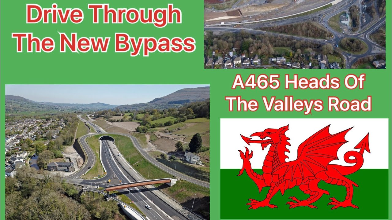 A Drive Through The New A465 Heads Of The Valleys Bypass