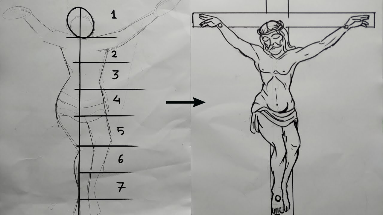 how to draw jesus chris step by step,lord jesus drawing with pencil sketch,jesus christ line drawing
