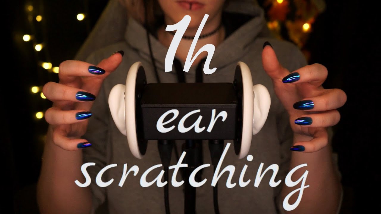 ASMR | 1 hour scratching behind your ears - rain, no talking