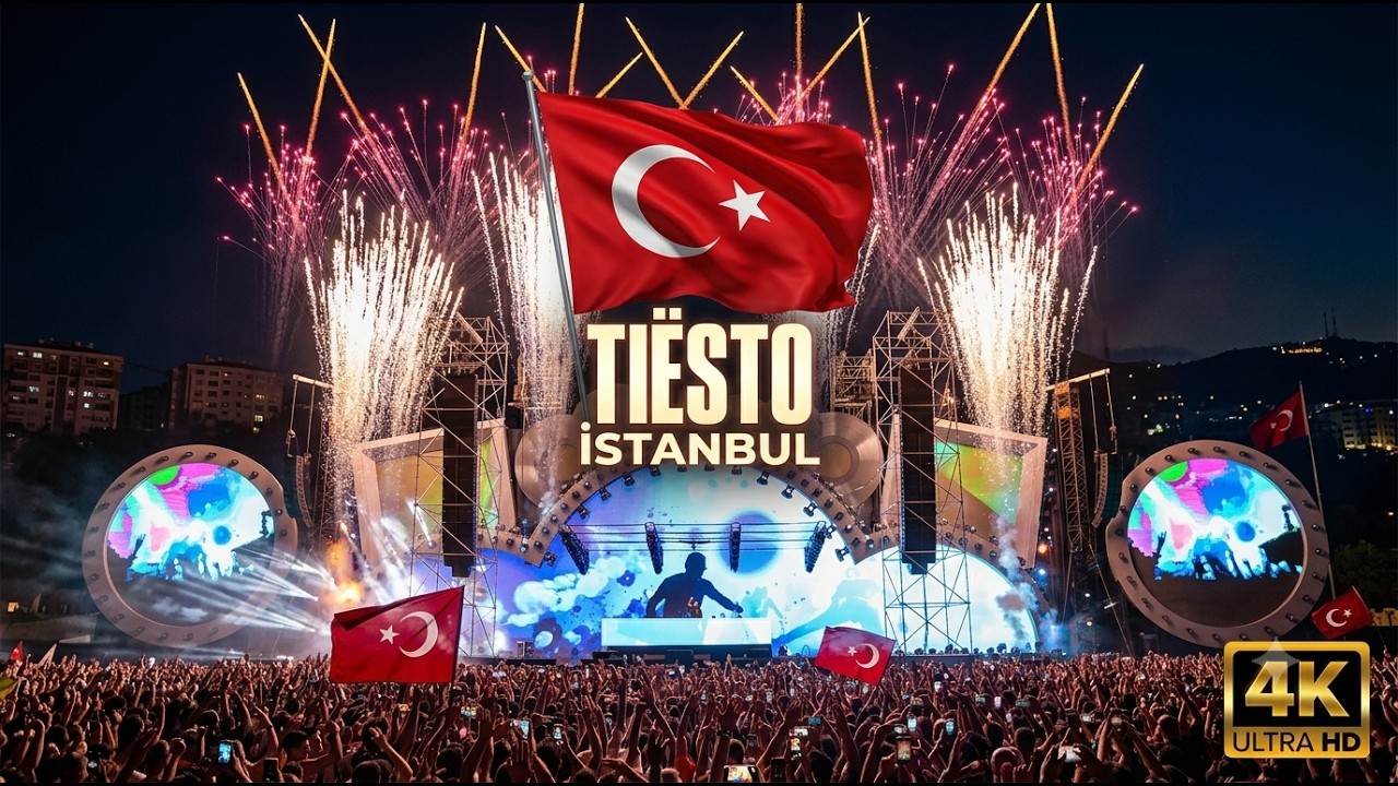 TIESTO !  LIVE @ ISTANBUL TURKIYE 4K FULL SET DROPS ONLY - İSTANBUL FESTİVALİ