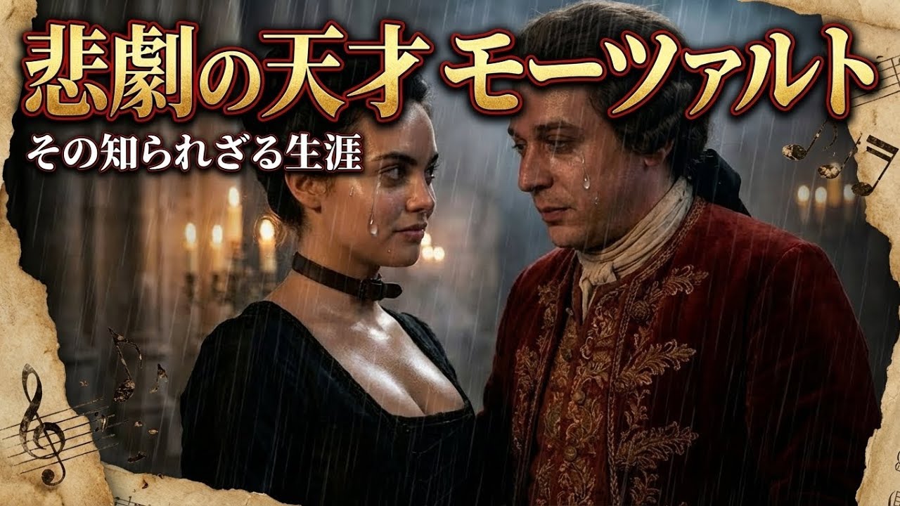 【AI実写化】モーツァルトの生涯：父の呪縛、600曲の名曲、レクイエム、借金。知られざる壮絶人生！