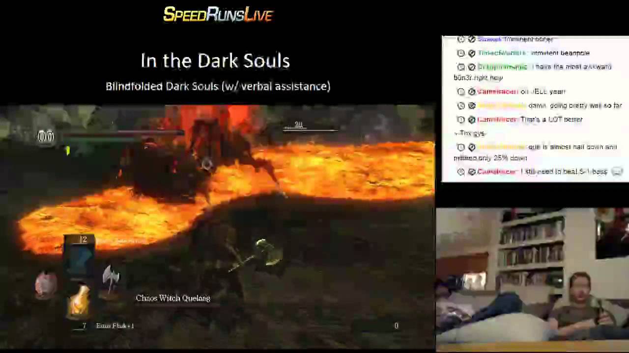 Dark Souls Quelaag blindfolded kill