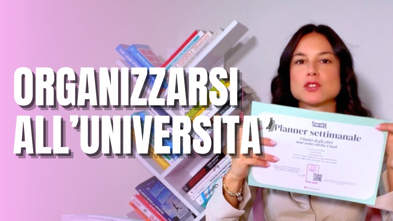Come ORGANIZZARE la SETTIMANA all'universit&agrave; con il PLANNER SETTIMANALE || Organizzare lo studio