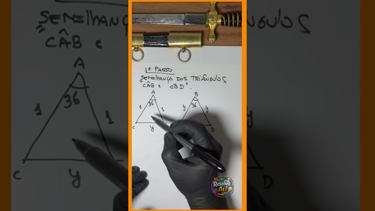 RESOLVENDO QUESTÕES MATEMÁTICAS #18: TRIÂNGULO ISÓSCELES COM BISSETRIZ E DISTÂNCIAS