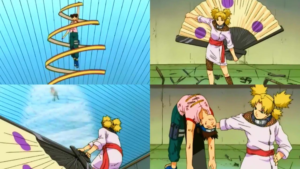 Tenten vs Temari Exame Chunin (Naruto Classico Dublado PTBR)