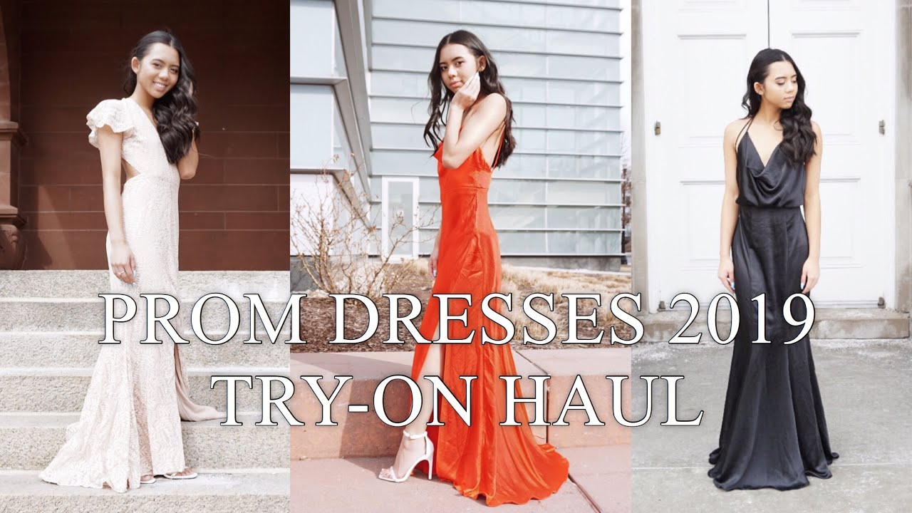 PROM DRESS TRY ON HAUL | Fame and Partners