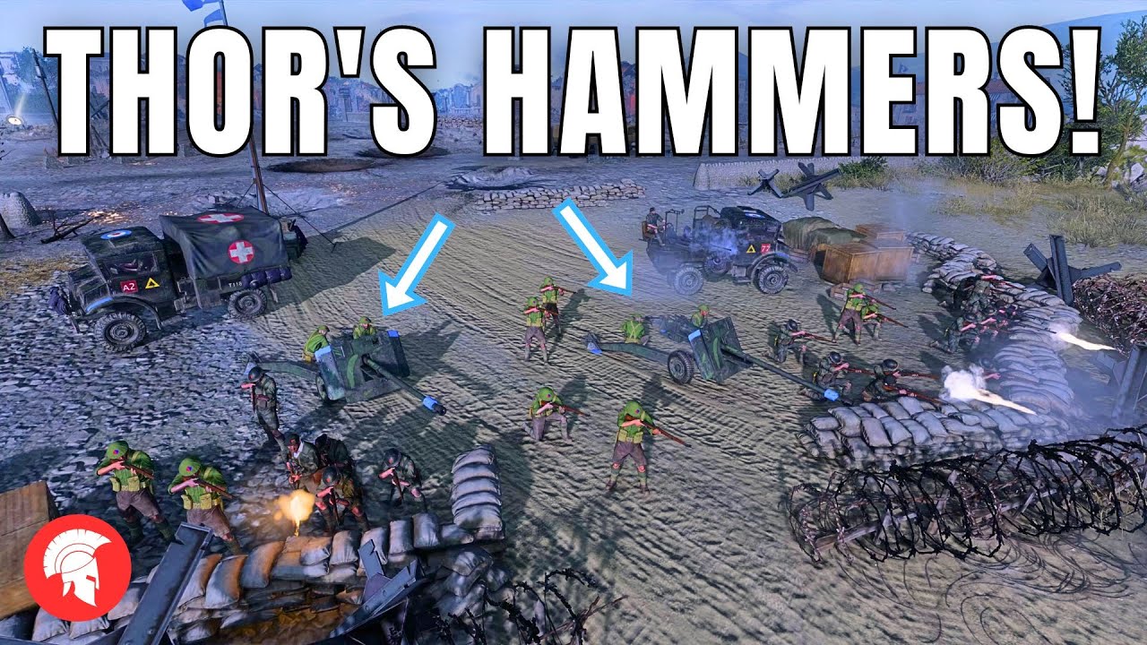THOR`S HAMMERS! - Company of Heroes 3 - British Forces Gameplay - 4vs4 Multiplayer - No Commentary