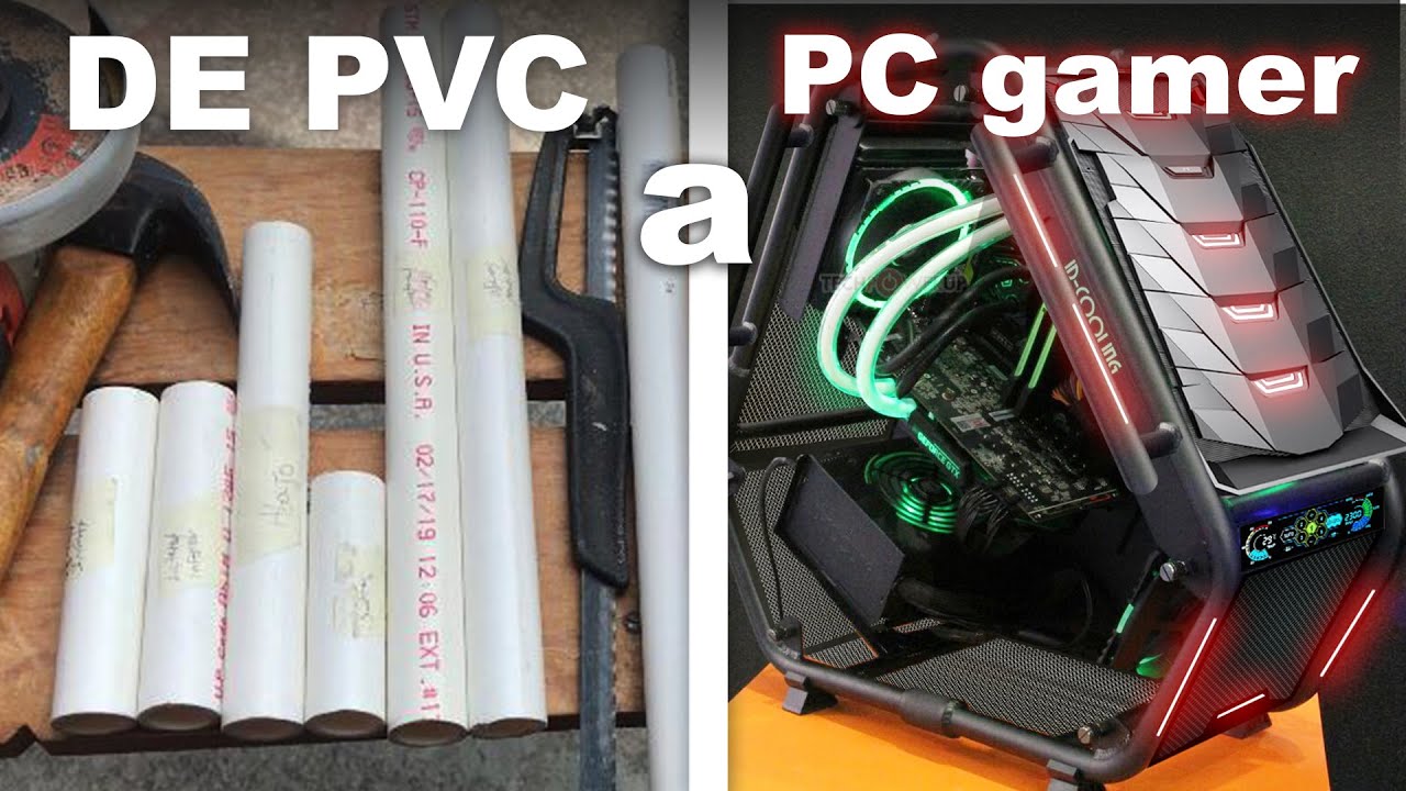 Hice una PC gamer con Tubos de PVC y zinchos | Ejian