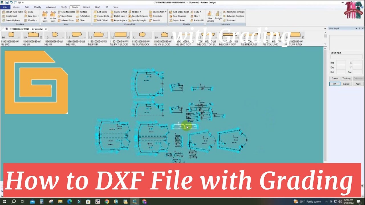 Как создать файл DXF в программе Gerber для начинающих на бенгальском языке, Gerber AccuMark