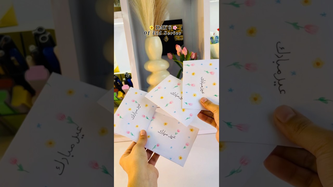 Day (6/10) Eid series 🎀 DIY Eidi Envelopes #Eidmubarak #eidseries #diy #viralreels #craft #Eid #art