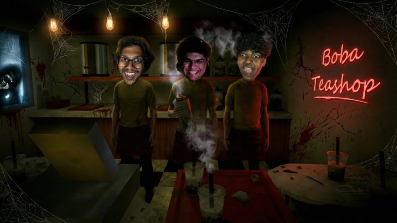 Handling A Haunted Boba Tea Shop  (Tamil Horror Gameplay)