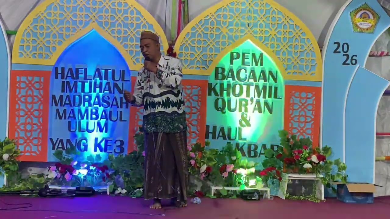Sambutan 1 Perwakilan Tokoh Masyarakat | Haflatul Imtihan Madrasah Mambaul Ulum ke III