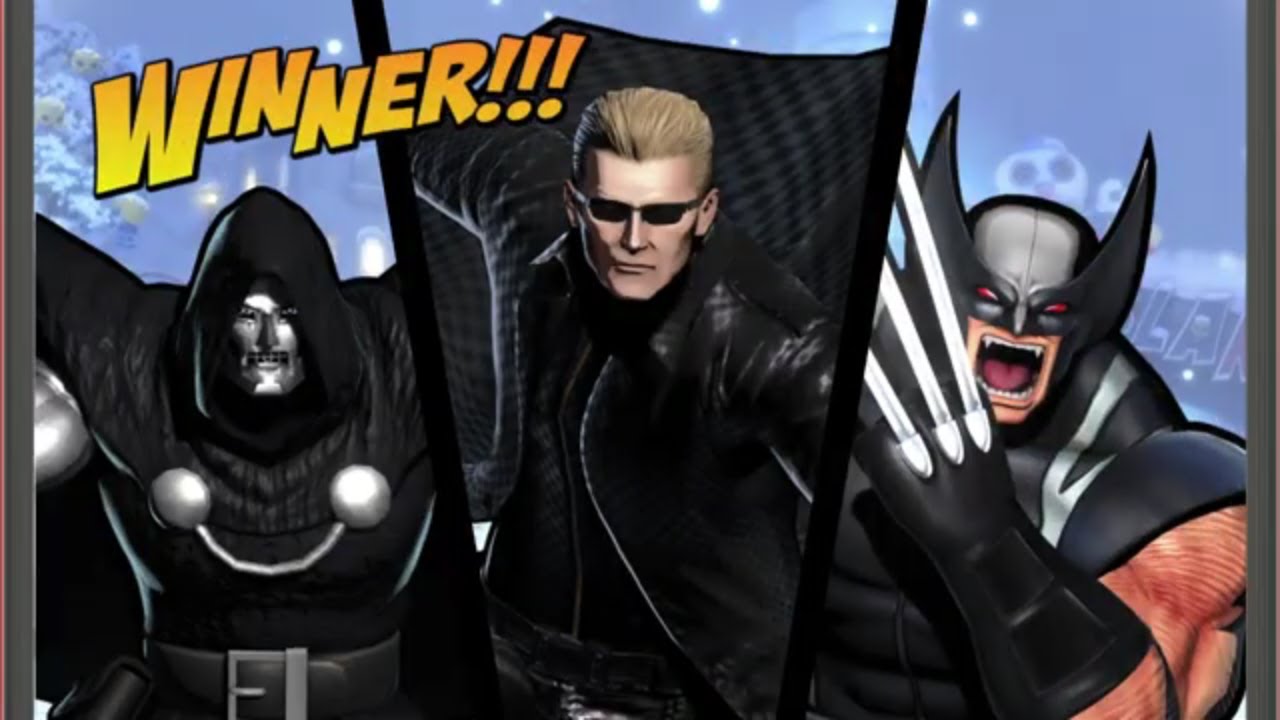 ULTIMATE MARVEL VS. CAPCOM 3 Wesker,Wolverine,Doctor Doom In Arcade Mode