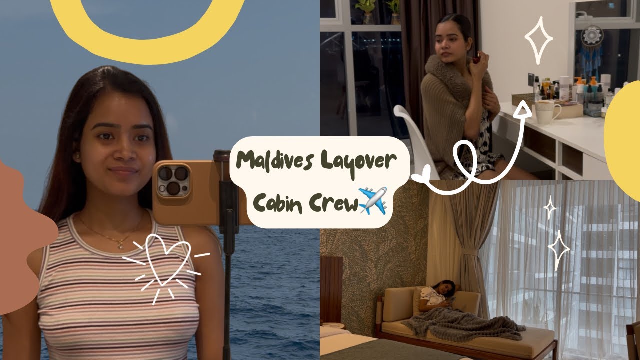 Maldives Layover | A Day in My Life as Cabin Crew✈️#adayinmylife #cabincrewlife #dailylifevlog #vlog
