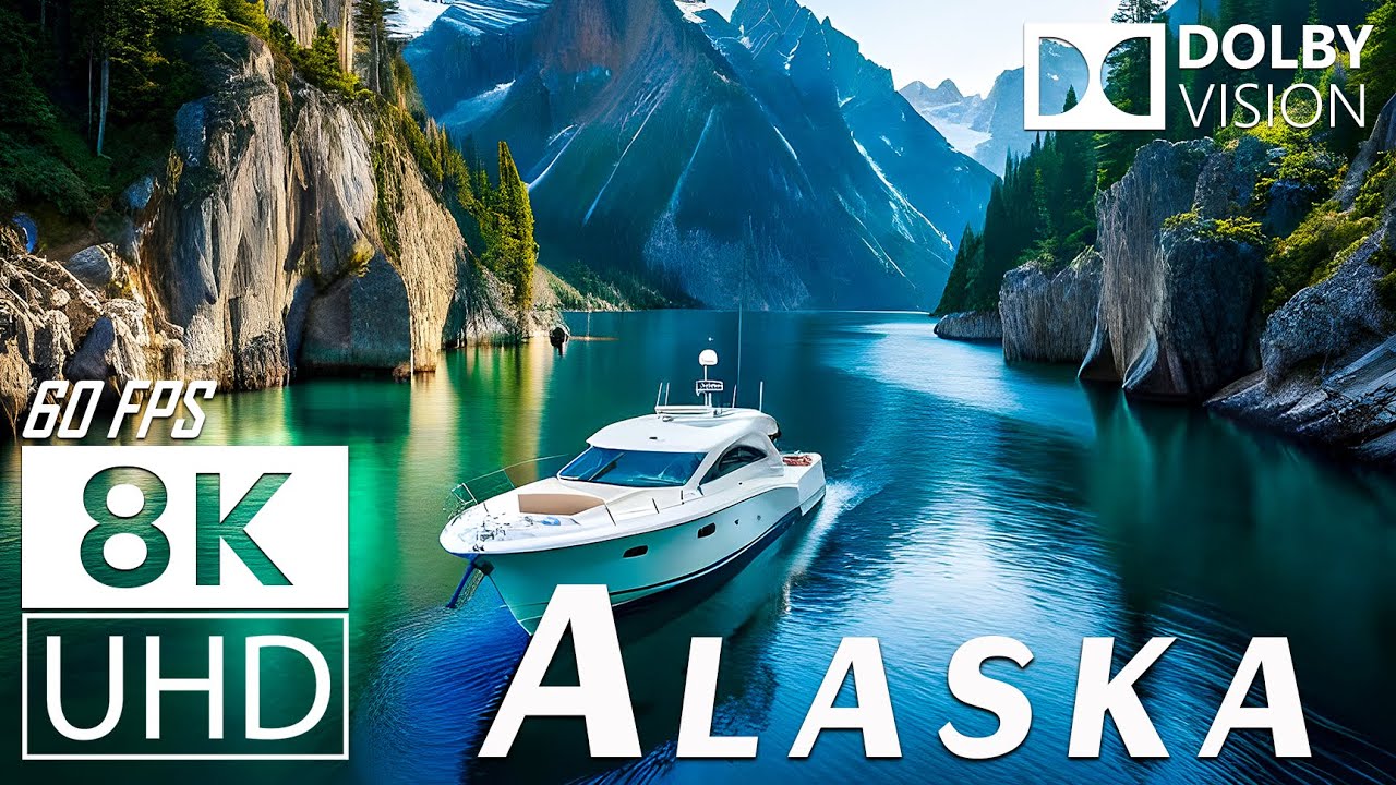 АЛЯСКА — живописный фильм для релаксации — 8K (60 кадров в секунду) видео Ultra HD