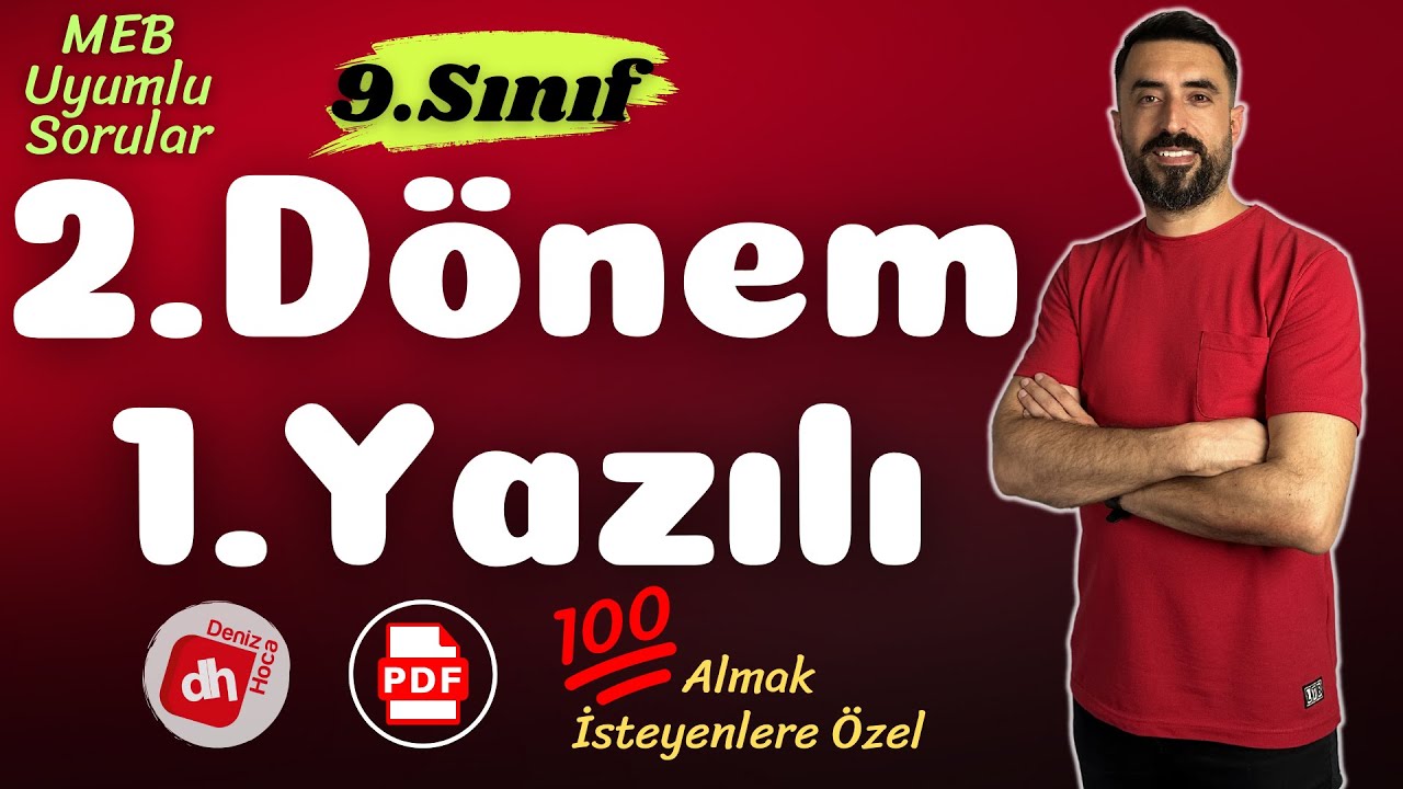 9.SINIF 2.DÖNEM 1.YAZILI SORULARI (Ortak Sınav Soruları) 💯 (9 Edebiyat Sınava Hazırlık Çalışması)