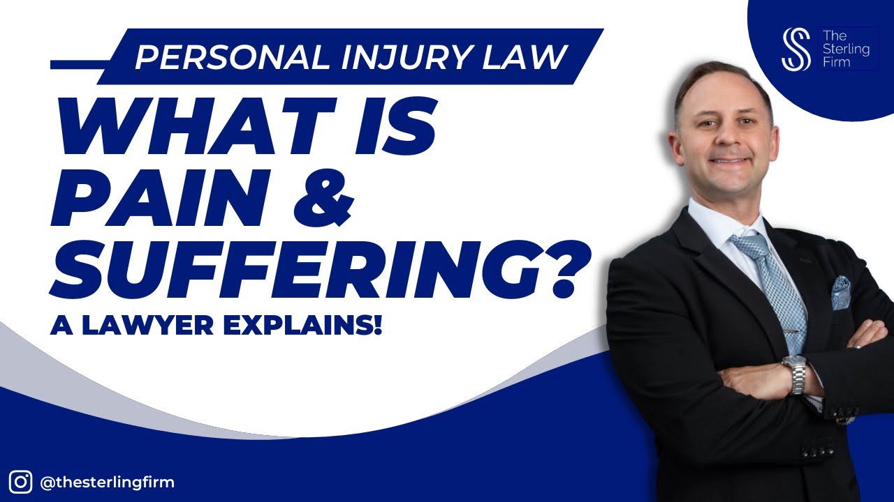WHAT IS PAIN AND SUFFERING? PAIN AND SUFFERING EXPLAINED | PERSONAL INJURY LAWYER #shorts #lawyer