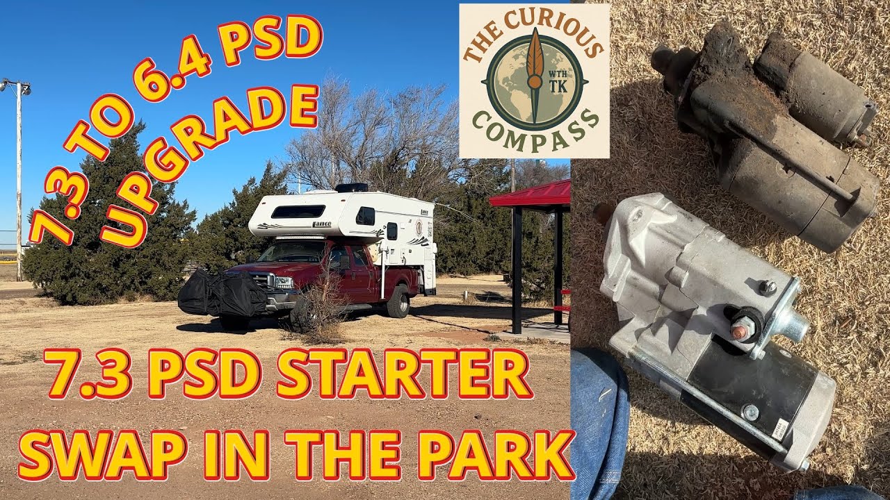 7.3 PSD gets an UPGRADE with a 6.4 PSD STARTER in the PARK SWAP #f250 #powerstroke #73powerstroke