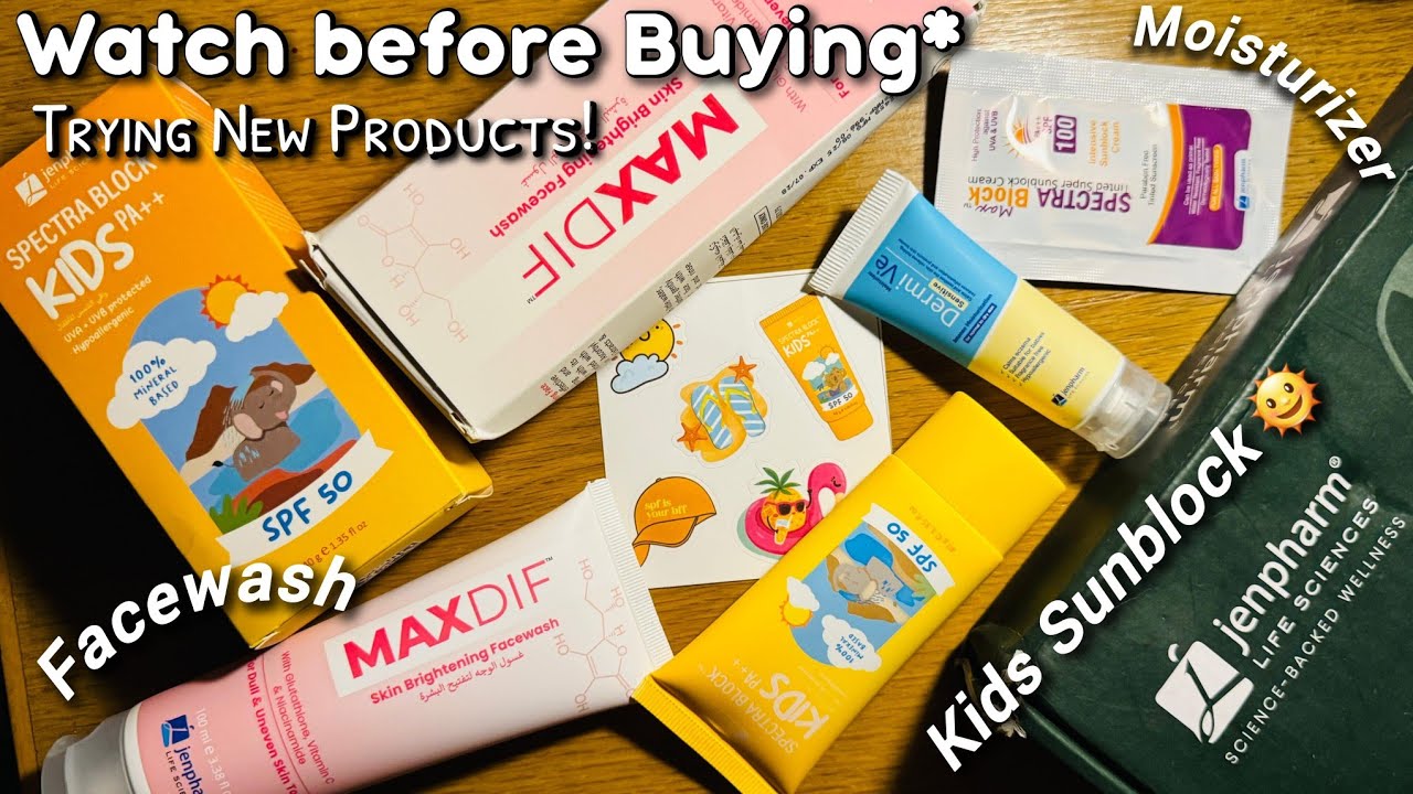 jenpharm products review | jenpharm kids sunblock | maxdif facewash | affordable skincare products