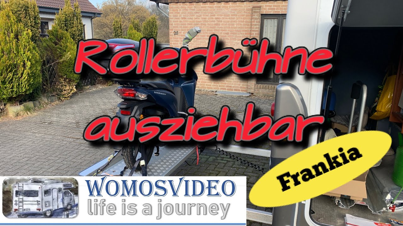 Wohnmobil Rollerbühne zum Ausziehen