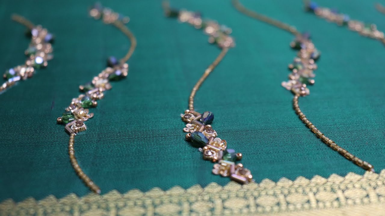 Simple and easy aari embroidery 🪡