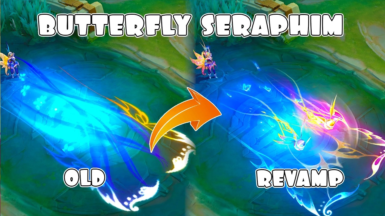 Lunox Revamp Butterfly Seraphim VS OLD Skill Effects Comparison