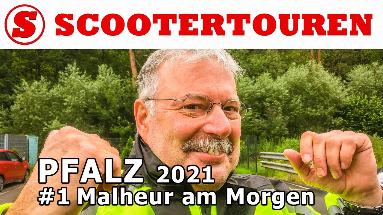 Scootertouren Pf&auml;lzer Wald und Deutsche Weinstra&szlig;e 2021 #1 Erster Tag morgens Reisen mit Motorroller