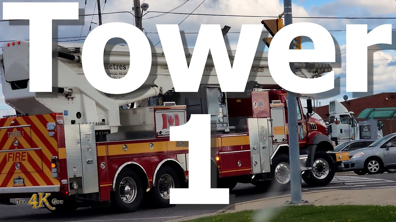 Toronto: Best firetruck in city's history 230' Bronto Skylift folding up 8-13-2023