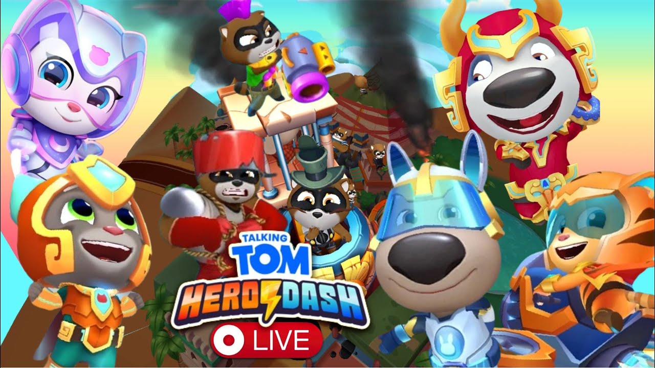 🔴 Live Stream Talking Tom Hero Dash