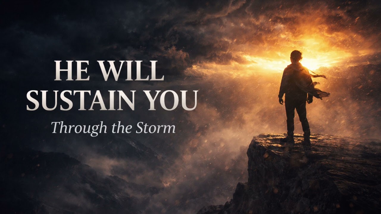 He Will Sustain You Through the Storm | Powerful Psalm Worship Instrumental Prayer
