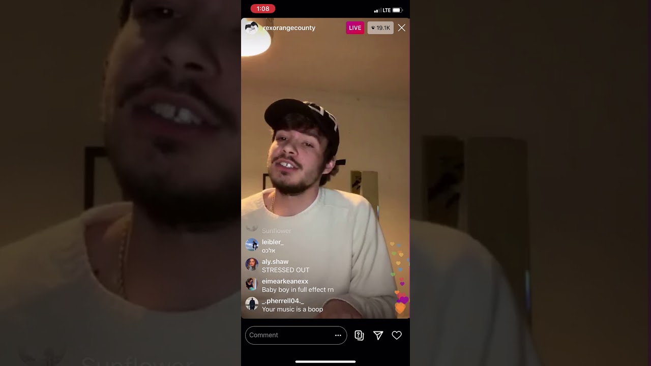 REX ORANGE COUNTY IG LIVE CONCERT 3/28/20