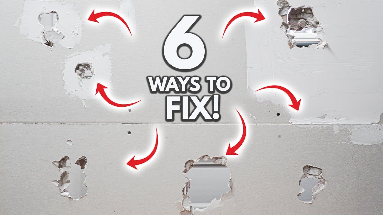 Easy 6 Drywall Tips & Tricks To Fix Any Hole And Damages! DIY Tutorial For Beginners!