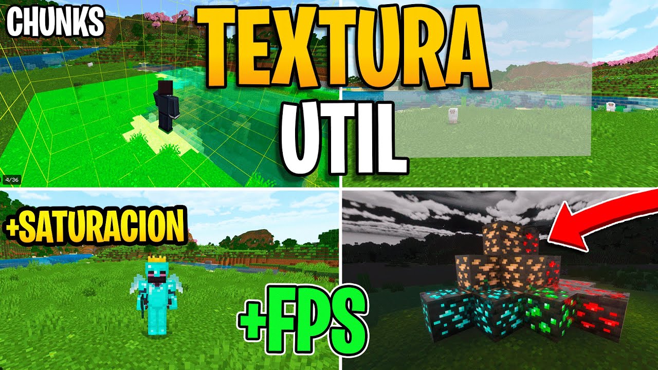 ✅La MEJOR TEXTURA ÚTIL Para Minecraft Bedrock 1.21