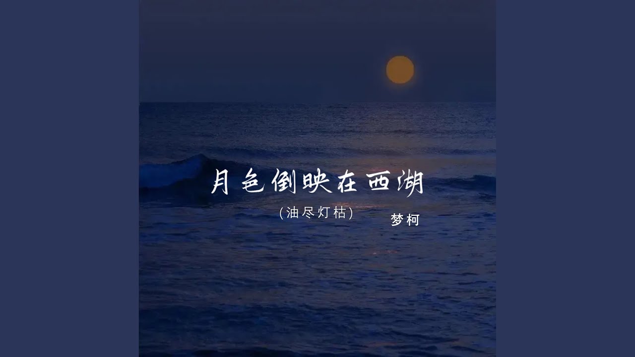 月色倒映在西湖
