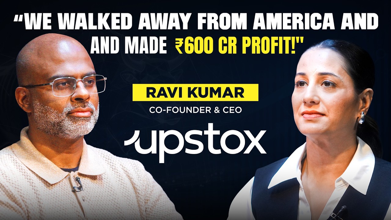$3.5 BILLION CEO Ravi Kumar Reveals: How Upstox Hit a 40% Profit Margin?|The Boardroom Interrogation