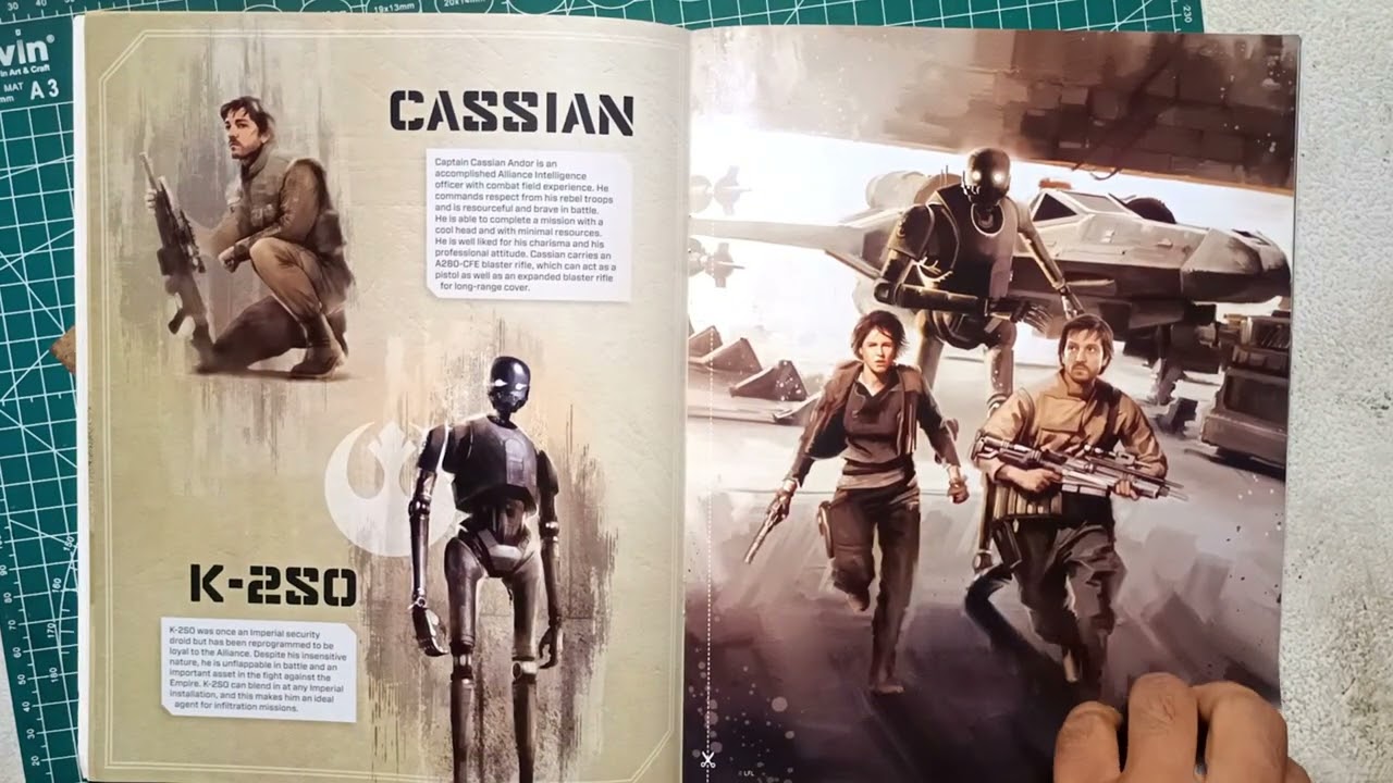 🌌🛰️ Star Wars Rogue One: Profiles & Poster Book | Flip Through | Galactic Character Guide