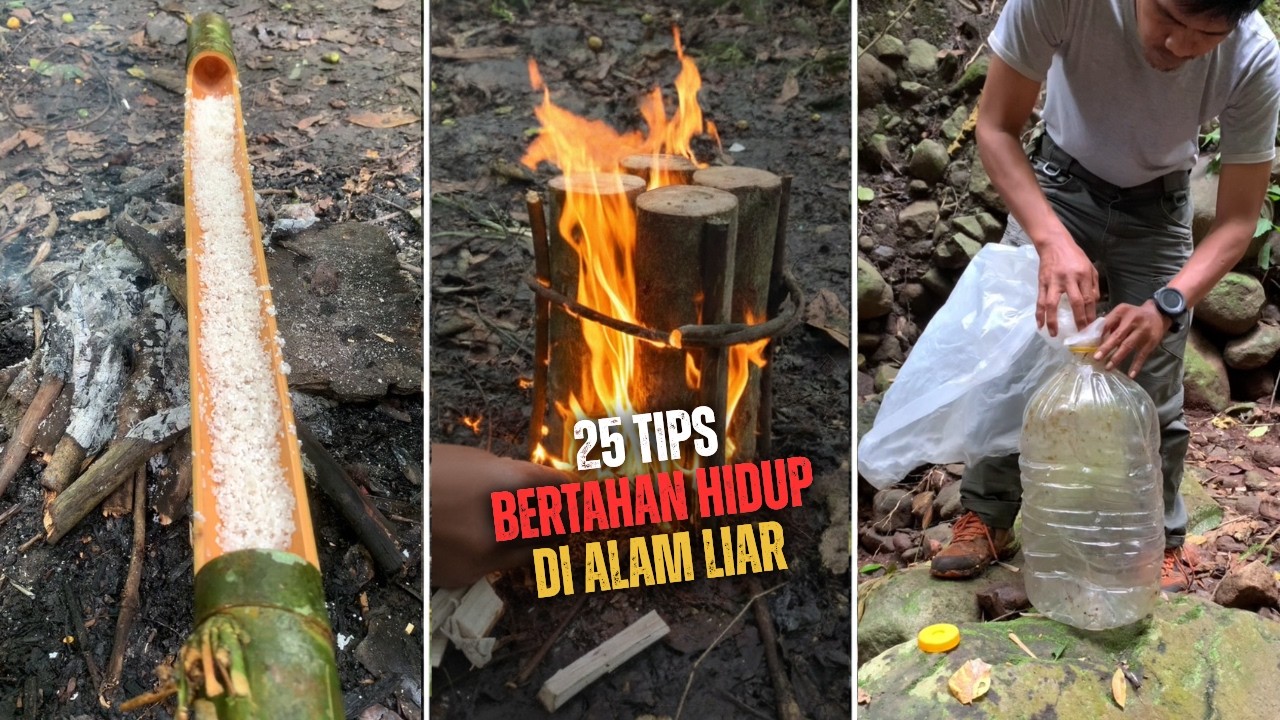 25 Tips Bertahan Hidup - Makanan | Api | Tempat Berlindung | Air - Pengetahuan Alam Liar