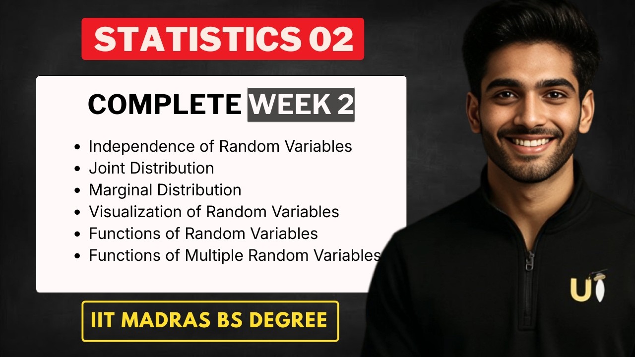 Complete Statistics 02  Week 2 + Question Practice | IIT Madras BS Degree
