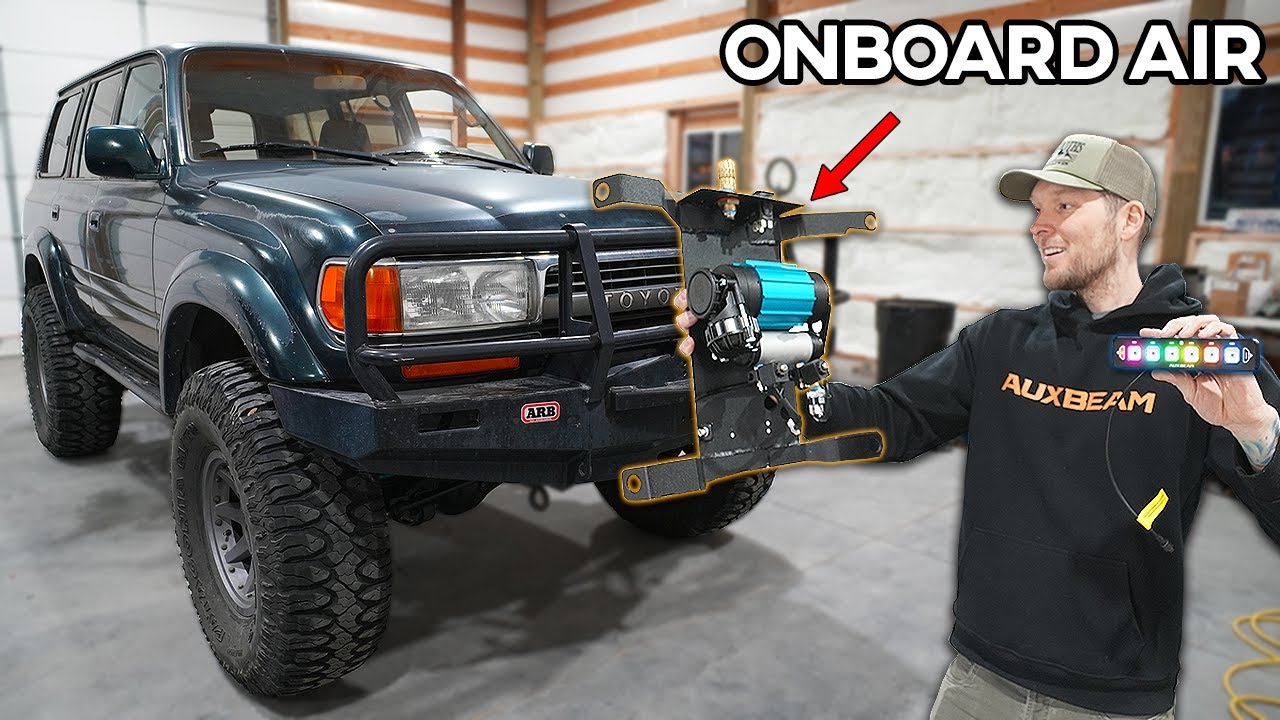 Land Cruiser 80: BEST Onboard Air Setup with Hidden Under-Seat ARB DIY Mount!