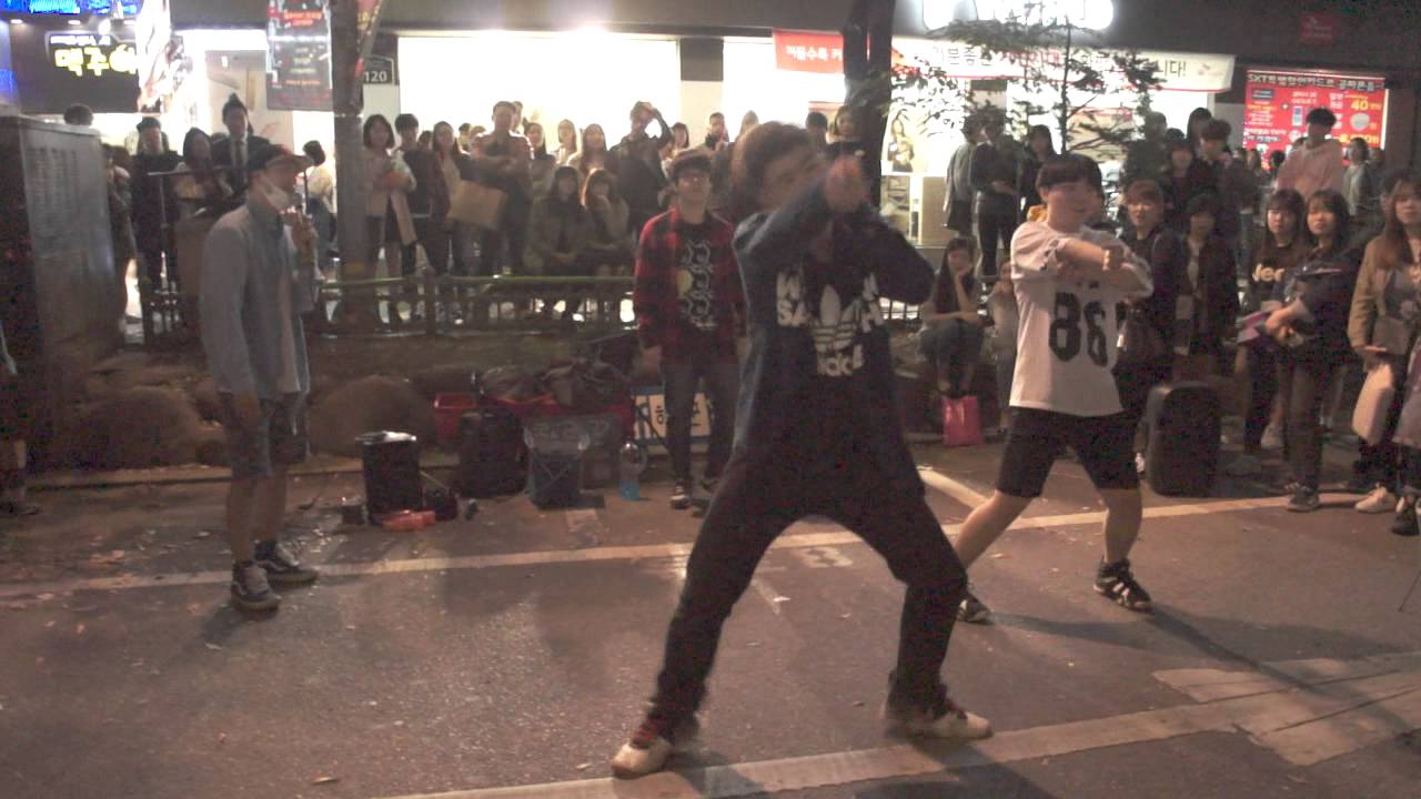 151024  Hongdae Street dance by haramkun ; BTS(방탄소년단) _ Boy In Luv(상남자)