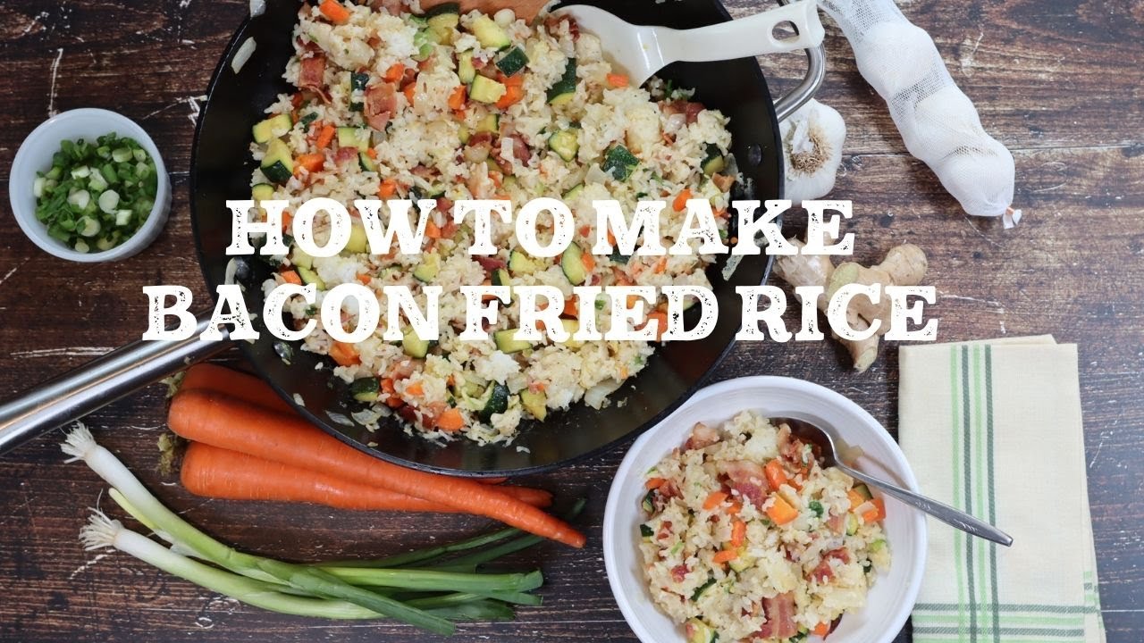 Amazing Bacon Fried Rice (no soy sauce!)