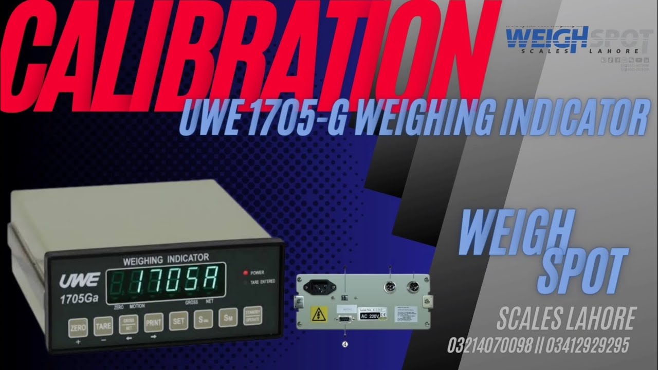 UWE 1705Ga Weighing Indicator Calibration || UWE 1705 Menual || #calibrations #uwe #weightscale ||4K