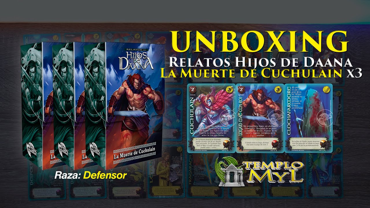 Unboxing Relatos de Hijos de Daana La Muerte de Cuchulain - Defensor x3 🏛️🐉 Templo MyL
