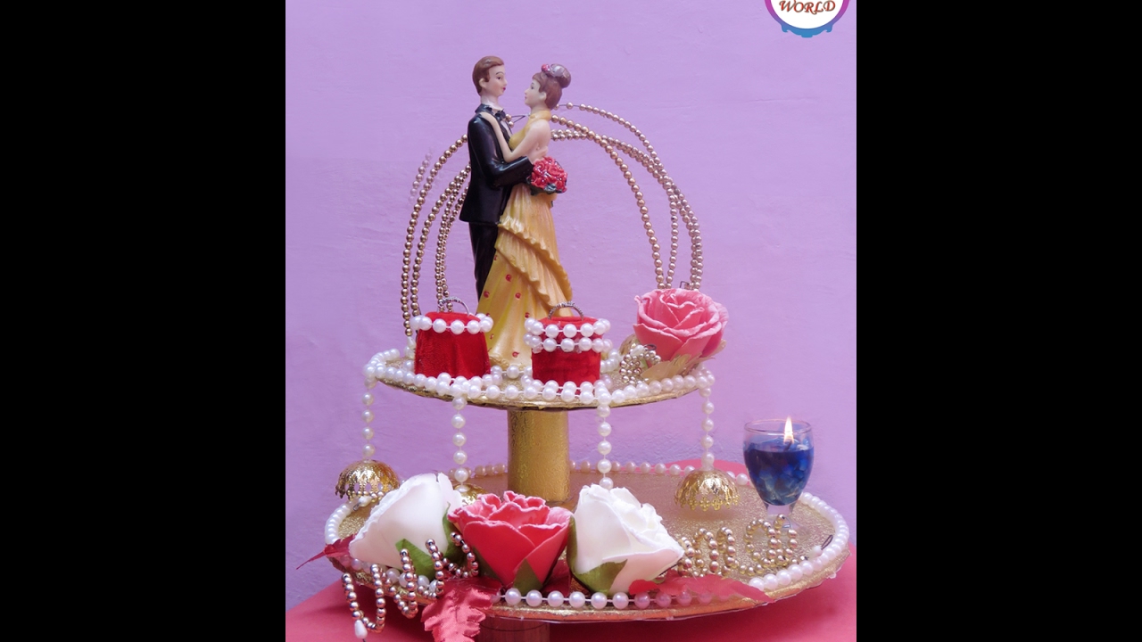 DIY : How To Make - Decorative Engagement Ring Tray Step by Step Tutorial .